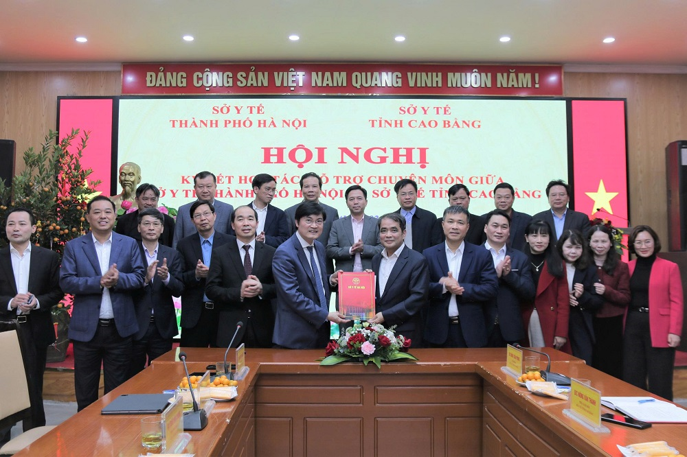 Hợp tác, hỗ trợ chuyên môn giữa Sở Y tế Hà Nội và Sở Y tế tỉnh Cao Bằng